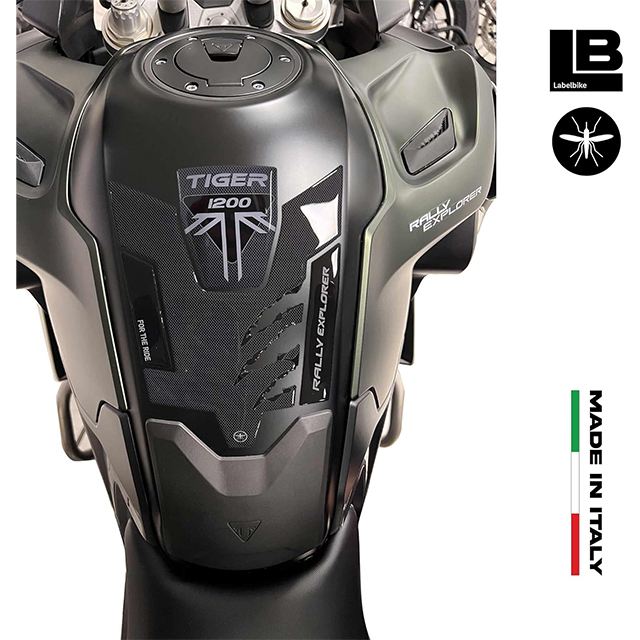 3D Tank Sticker Carbon Print TIGER1200 Rally Explorer