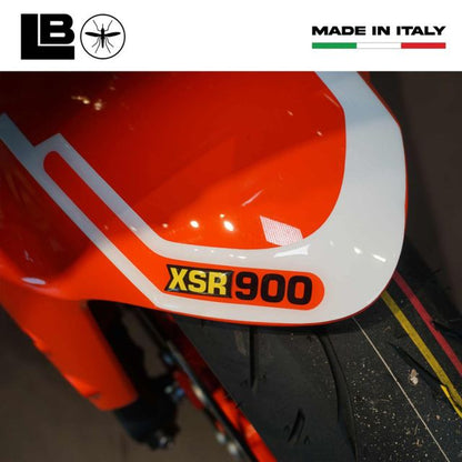 3Dフロントフェンダーステッカー レッド/ホワイト XSR900