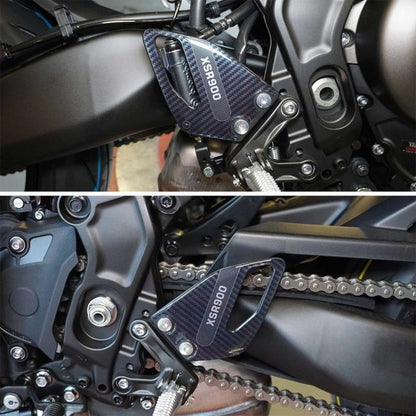 3Dヒールプレートステッカー カーボンプリント/ブラック XSR900