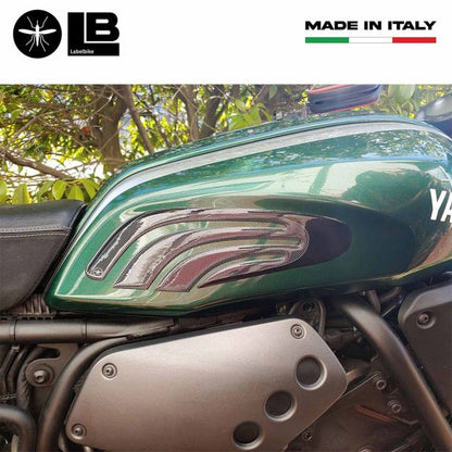 3D Tank Side Sticker Carbon Print XSR700