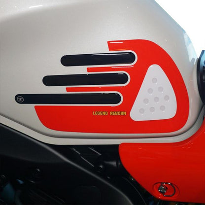 3D Tank Side Sticker Red/White XSR900