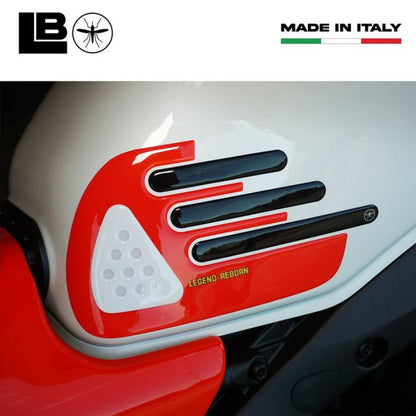 3D Tank Side Sticker Red/White XSR900