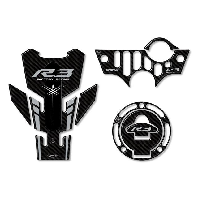 3D Sticker Set Carbon Print YZF-R3