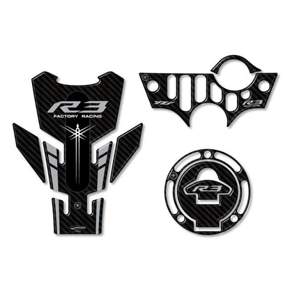 3D Sticker Set Carbon Print YZF-R3