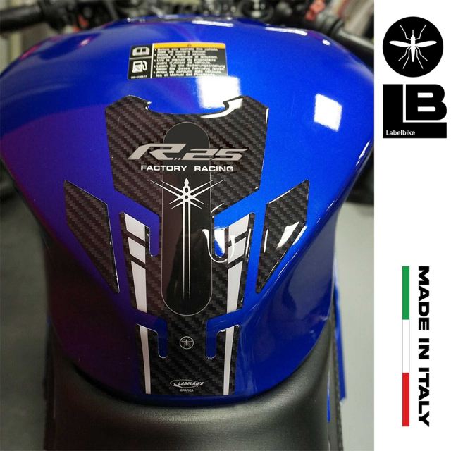 3D Sticker Set Carbon Print YZF-R25