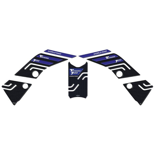 3D Sticker Set Carbon Print/Blue Tenere700