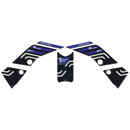 3D Sticker Set Carbon Print/Blue Tenere700
