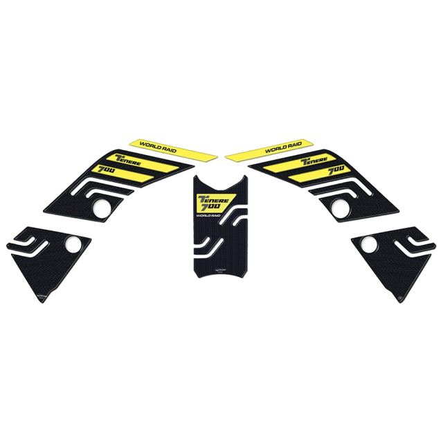3D Sticker Set Carbon Print/Yellow Tenere 700