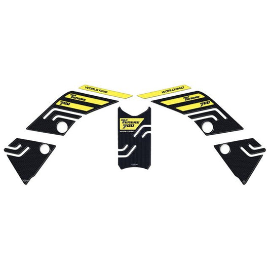 3D Sticker Set Carbon Print/Yellow Tenere 700