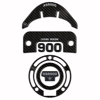 3D Sticker Set Carbon Print XSR900