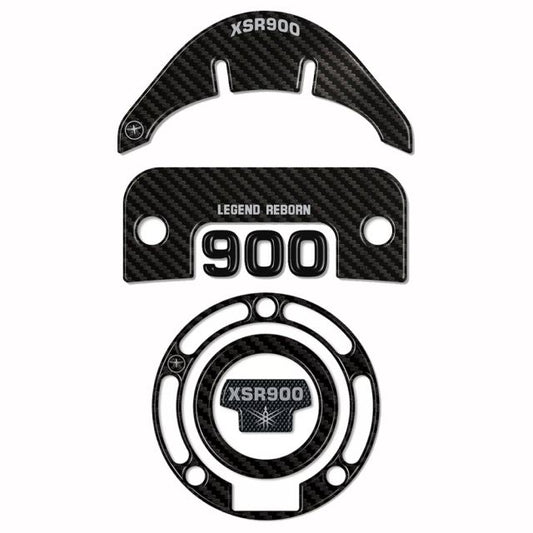 3D Sticker Set Carbon Print XSR900
