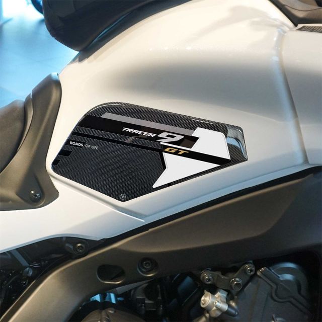 3D Sticker Set Carbon Print/White TRACER9 GT