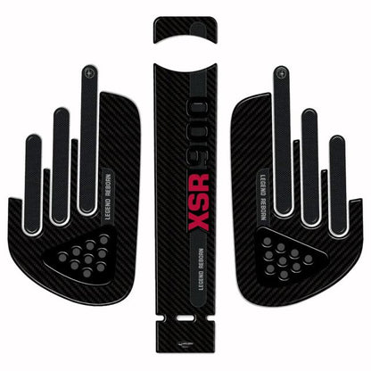 3D Sticker Full Set Carbon Print/Red XSR900