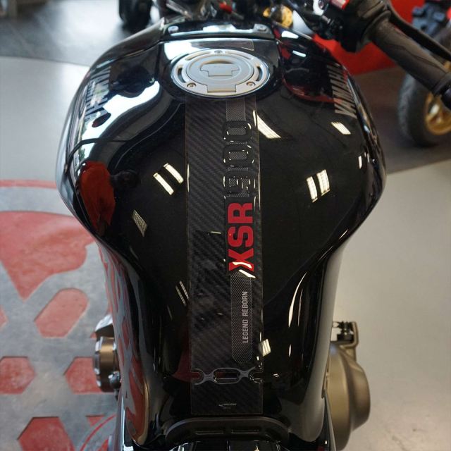 3D Sticker Full Set Carbon Print/Red XSR900