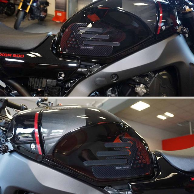 3D Sticker Full Set Carbon Print/Red XSR900