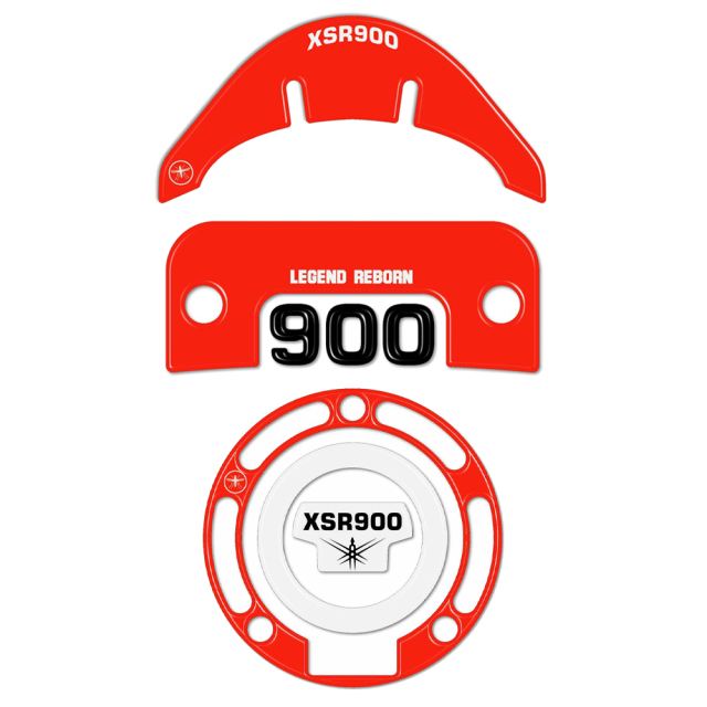 3D Sticker Set, Red XSR900