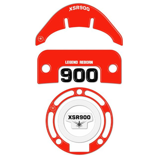 3D Sticker Set, Red XSR900