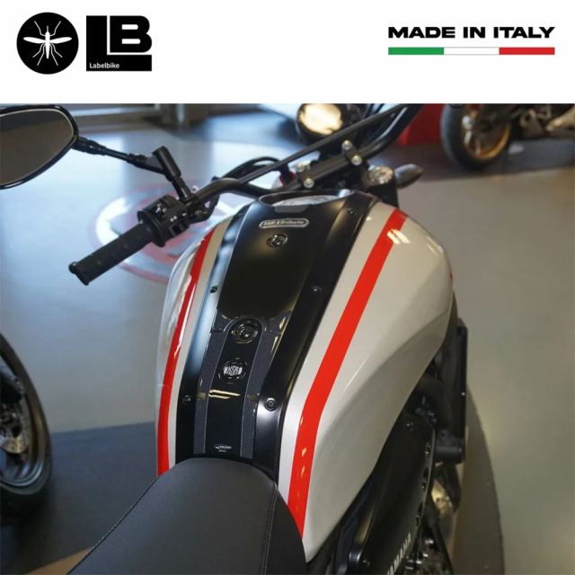 3D Tank Sticker Carbon Print/Black XSR700
