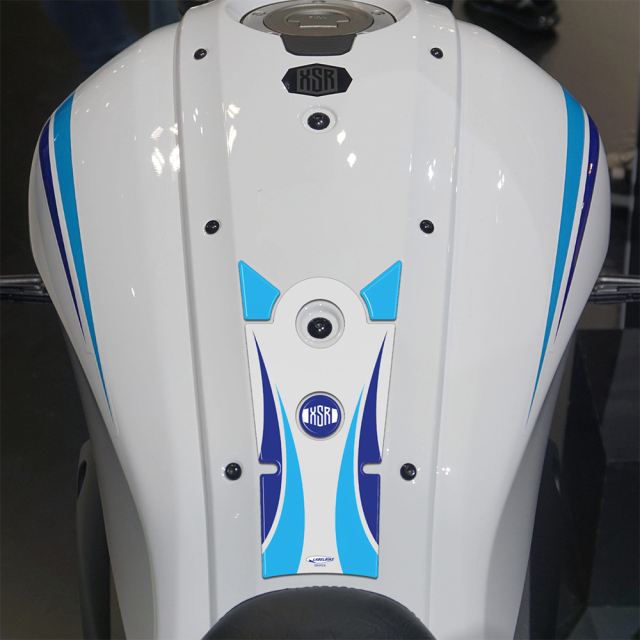 3D Tank Sticker White/Blue XSR700