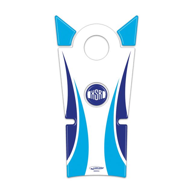 3D Tank Sticker White/Blue XSR700