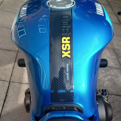 3D Tank Sticker Carbon Print/Yellow XSR900