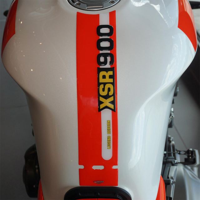 3D Tank Sticker Red/White XSR900