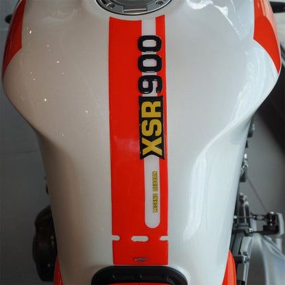 3D Tank Sticker Red/White XSR900