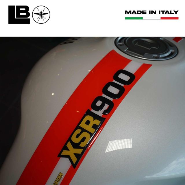 3D Tank Sticker Red/White XSR900
