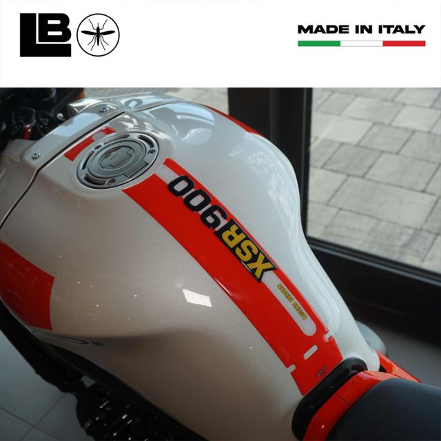 3D Tank Sticker Red/White XSR900