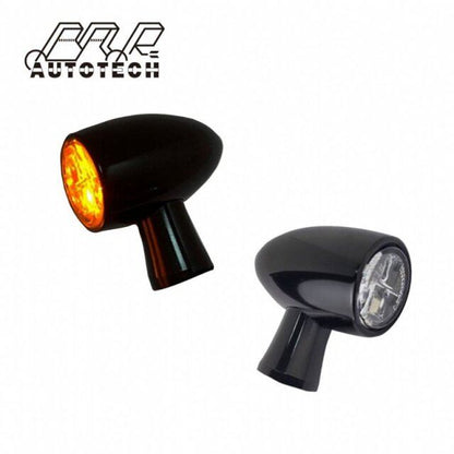 LED Mini Turn Signals Type 1, Clear, 35x20x39mm, Set of 2