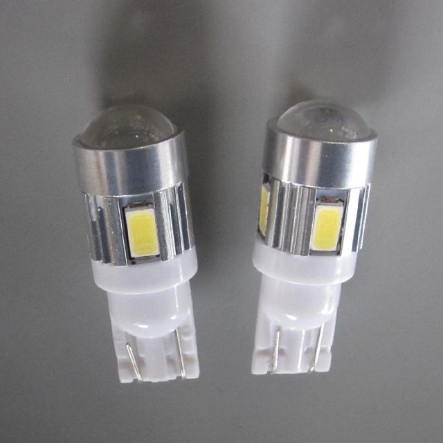 LED Position Bulb T10 Wedge White 12x34mm 2 pcs