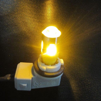 LED Position Bulb T10 Wedge Yellow 12x34mm 2 Pieces