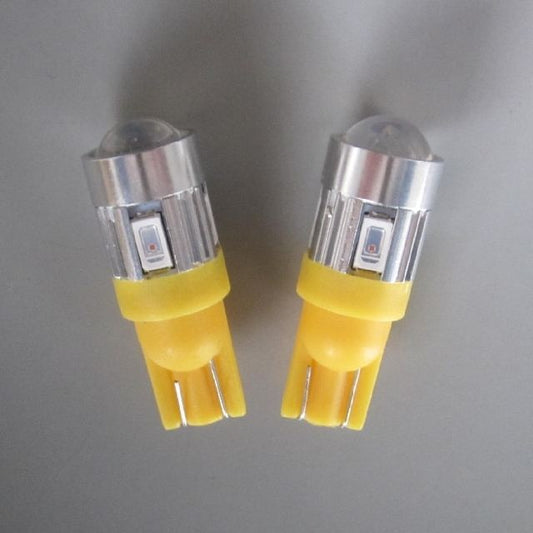 LEDポジションバルブ T10ウェッジ イエロー 12×34mm 2個入