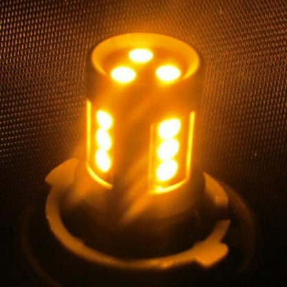 LED Turn Signal Bulb 1156 Type 180°/Parallel Pin Orange Total Length 37mm 1pc