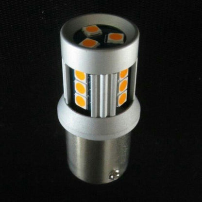 LED Turn Signal Bulb 1156 Type 180°/Parallel Pin Orange Total Length 37mm 1pc