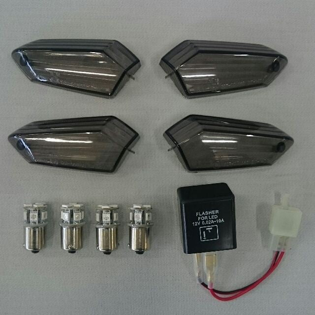 LEDスモークウインカーレンズセット ZRX1200DAEG Z250 Z800