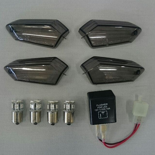 LEDスモークウインカーレンズセット ZRX1200DAEG Z250 Z800