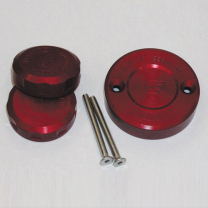 Reservoir Cap Set Red for Ducati/Brembo