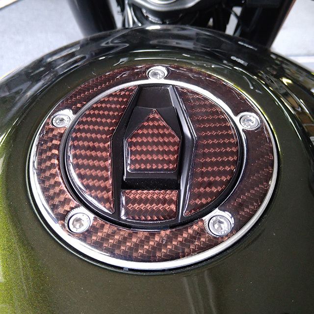 Fuel Cap Pad 3D Carbon Pattern Z900RS/Cafe
