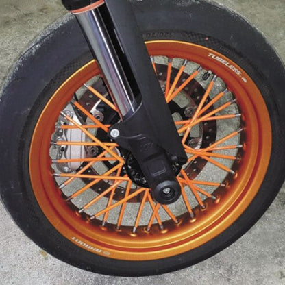 スポークカバー ブルー 21.5cm 40本入