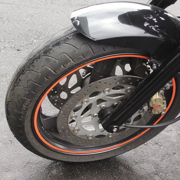 Fluorescent Wheel Stripes (with tool) Black 7mm x 6m
