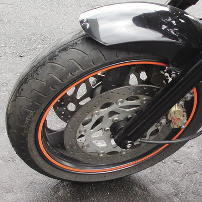 Fluorescent Wheel Stripes (with tool) Orange 7mm x 6m