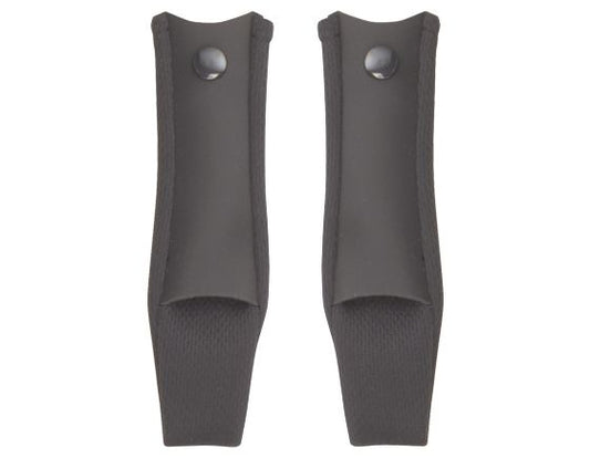 F19 Chin Strap Cover Set, Black, All Sizes, Left and Right Pair