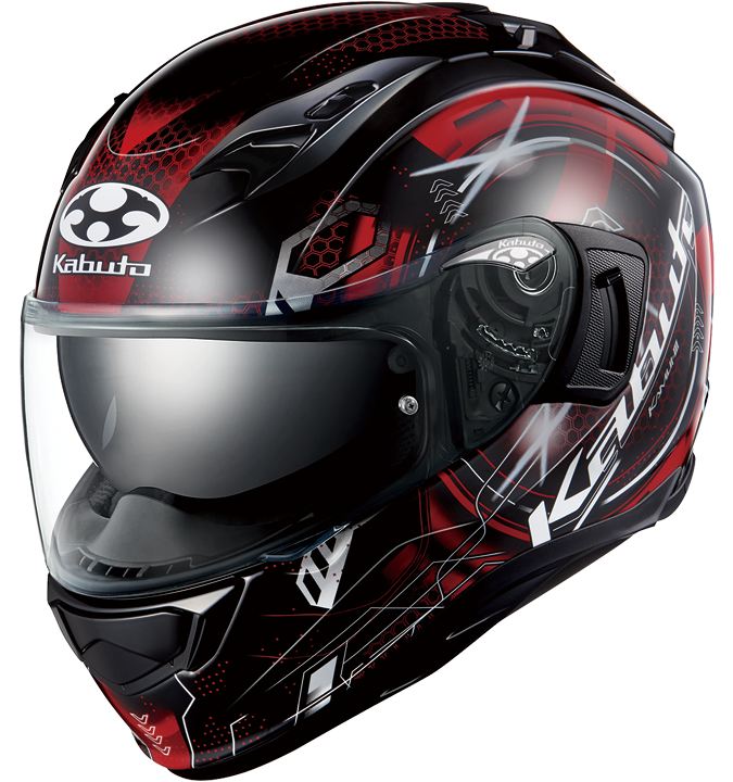 KAMUI-3 ESTELA Full Face Helmet Black Red
