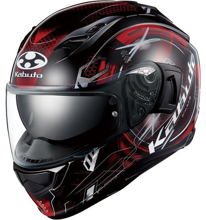 KAMUI-3 ESTELA Full Face Helmet Black Red