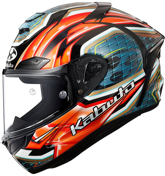 F-17 GLANZ(グランツ) フルフェイス ヘルメット レッドグレー