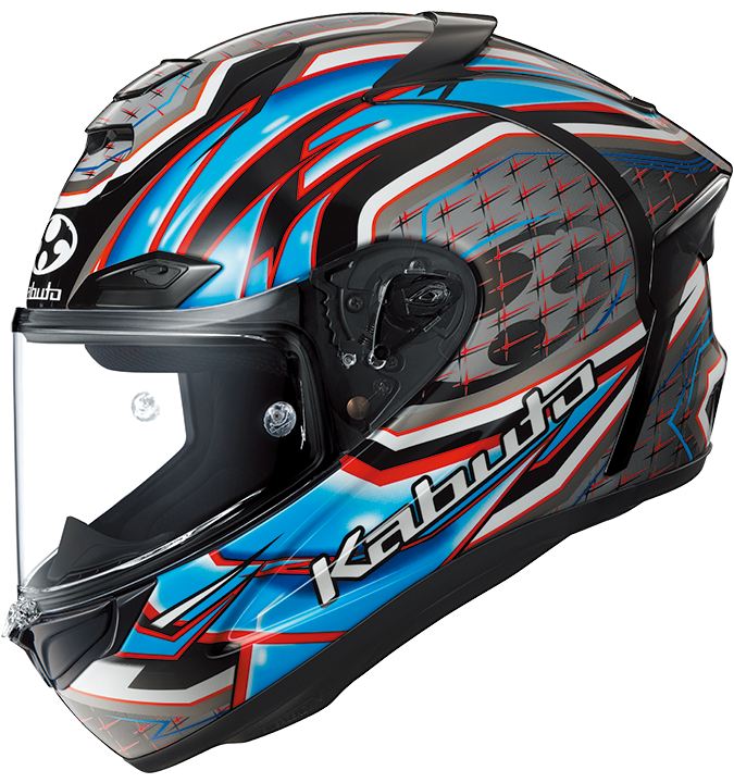 F-17 GLANZ Full-Face Helmet Blue Gray