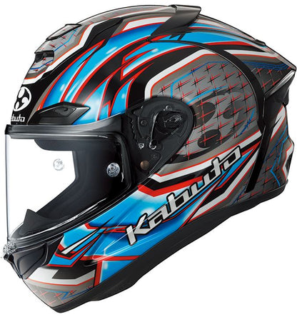 F-17 GLANZ Full-Face Helmet Blue Gray