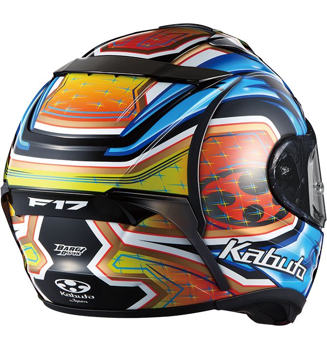 F-17 GLANZ Full-face Helmet Blue/Yellow
