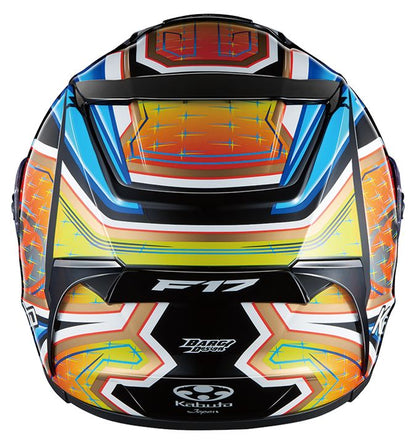 F-17 GLANZ Full-face Helmet Blue/Yellow